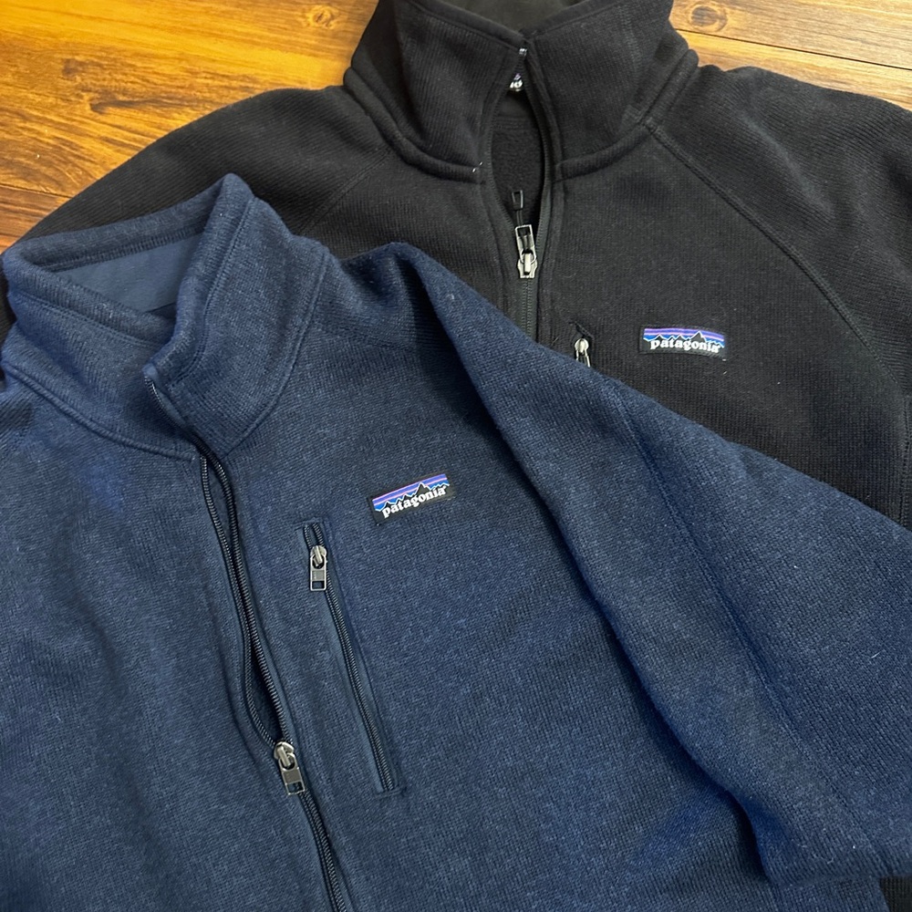 Patagonia Men's Zip-Up Sweaters in Black and Navy